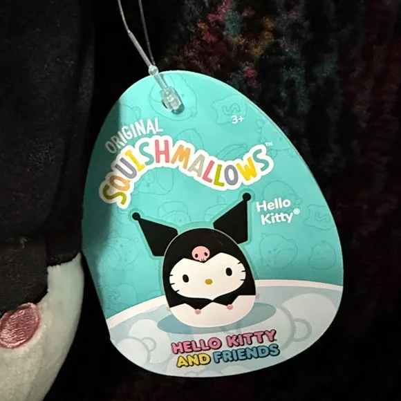 Hello Kitty Squishmallows Black and White Plush - Picture 2 of 6